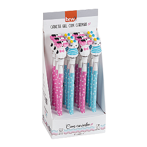 Caneta GEL APAG 0.7MM C/ CARIMBO CAT - DISPLAY C/ 12UN