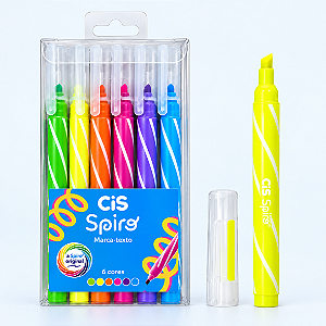 Marca Texto  C/6 CORES SPIRO - CIS