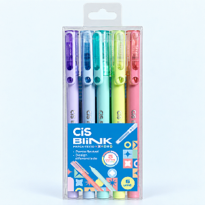 Marca Texto BLINK ESTOJO C/5 COLORS - CIS