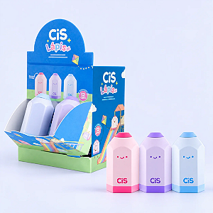 Apontador c/Borracha LÁPIS C/12 UND - CIS