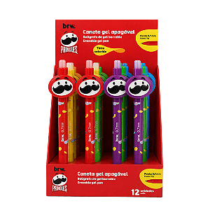 Caneta Gel Apagável Colorida PRINGLES UND - BRW