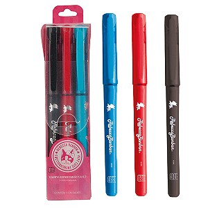 Caneta 0.7 C/Grip 03 Cores REBECCA BONBON - SKYPAPER