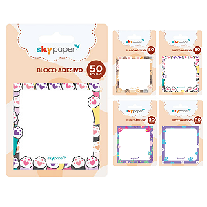 Bloco Adesivo PET 50F - SKYPAPER