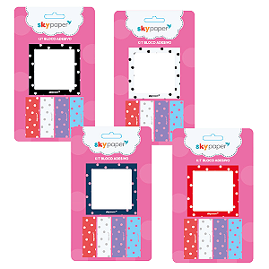 Bloco Adesivo POA KIT 5 25F - SKYPAPER