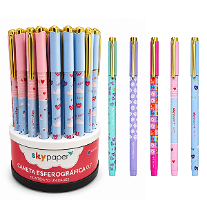 Caneta Esferográfica LOVE DISPLAY 50 UND - SKYPAPER
