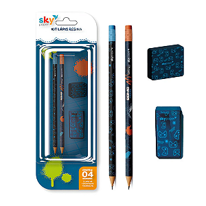 Kit Escolar GAMER - 4 PEÇAS - SKYPAPER