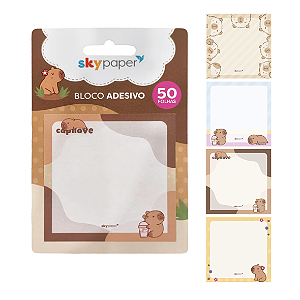 Bloco Adesivo CAPIVARA 50F - SKYPAPER