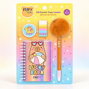 Kit CAPY LOVERS - BLISTER 4 PEÇAS - FOFY