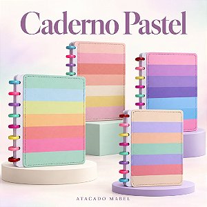 Caderno de Disco PASTEL A5 - UND SORTIDA - PRIMAX