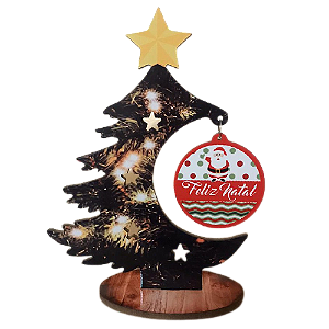 Árvore de Natal em MDF personalizada.