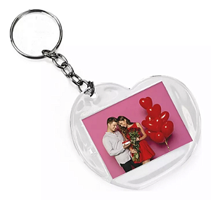 Chaveiro Acrílico Coração