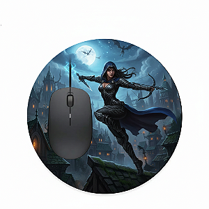 Mouse Pad de Neoprene Redondo 20cm de Diâmetro.