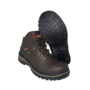 Bota Botina Segurança Couro Adventure Ecosafety Cafe Bournet