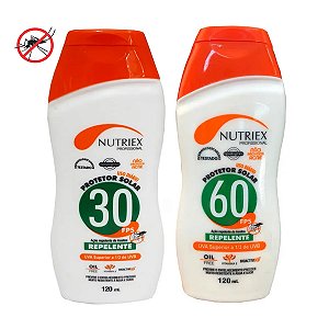 PROTETOR SOLAR FPS 1/3 UVA COM REPELENTE 120ML NUTRIEX