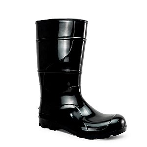BOTA DE PVC CANO LONGO PRETA SEM FORRO CRIVAL CA51209