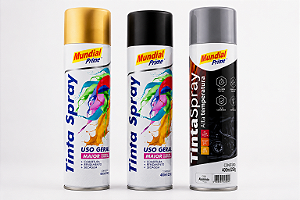 TINTA SPRAY METALICAS 400ML MUNDIAL PRIME