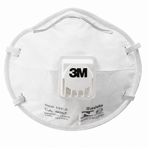 RESPIRADOR PFF2 COM VALVULA CONCHA 3M BRANCO CA5657