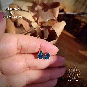 Brinco Apatita Azul