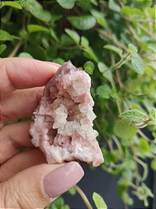 Geodo de Ametista Rosa com Calcita