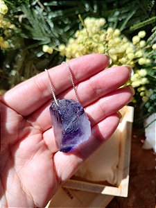 Colar Médio Fluorita Violeta