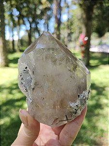 Fumê Acitrinado cravejado de Turmalinas