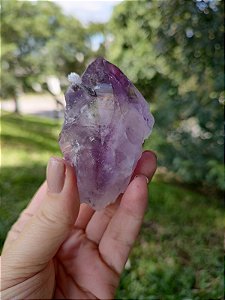 Ponta de Ametista com Canudos de Cristal