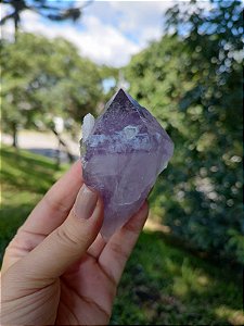 Ponta de Ametista com Canudos de Cristal