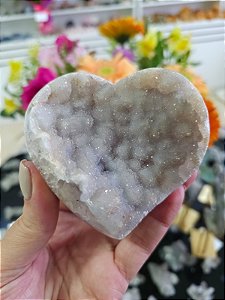 Coração de Flor de Cristal