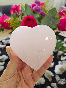 Coração de Calcita Rosa
