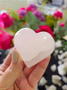 Coração de Calcita Rosa