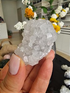 Estalactites coberta de Apofilitas