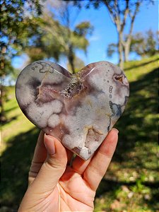 Coração de Ametista Rosa