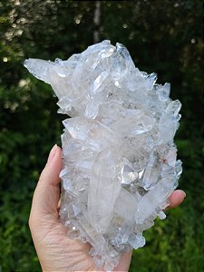 Drusa de Quartzo com Clorita ( Garimpo Zeca de Souza)