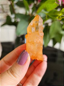 Ponta de Quartzo Tangerina Autocurado