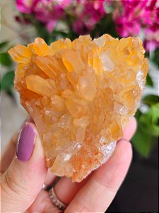 Drusa de Quartzo Tangerina