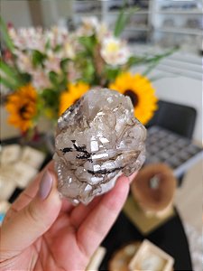 Elestial com Mica e Lepidolita