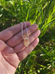 Colar Biterminados Dourados em Prata Diamantada