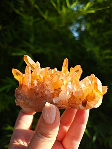 Drusa de  Quartzo Tangerina