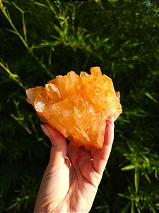 Drusa de  Quartzo Tangerina