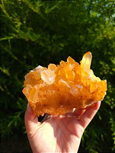 Drusa de Quartzo Tangerina
