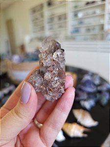 Anfibólio Ponte para Fora com Rutilos Prata