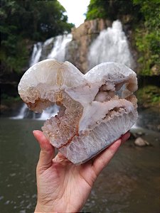 Coração de Ametista Rosa