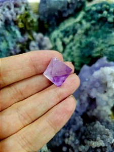 Fluorita Octaedro Roxa