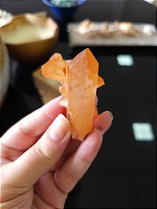 Drusa de Quartzo Tangerina
