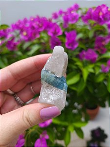 Água Marinha na Matriz de Quartzo