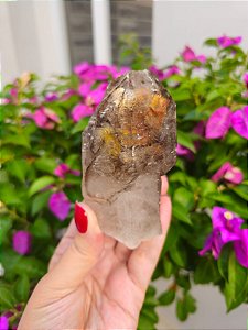 Elestial  com inclusões Amarelo e Laranja