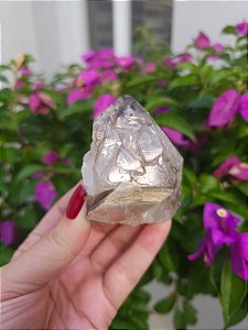 Elestial com Arco-Íris e Mica