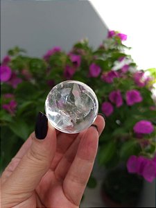 Esfera de Quartzo Translúcido