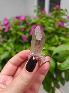 Ponta Quartzo Violeta Natural Semente Estelar