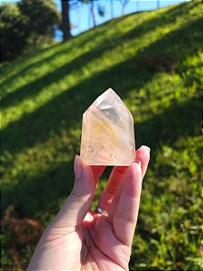 Quartzo Rosa com Golden Healer Extra